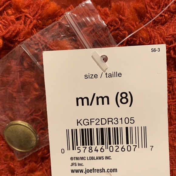 NWT Joe Fresh Tweed Wool Blend Dress Medium 8 - Picture 7 of 7